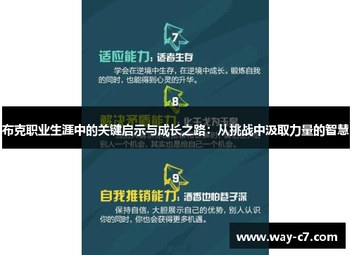 布克职业生涯中的关键启示与成长之路：从挑战中汲取力量的智慧